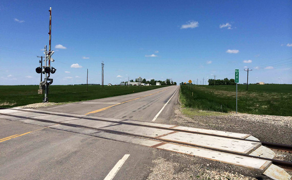 divided highway signage